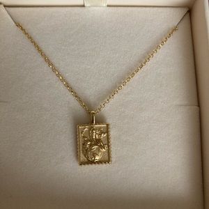 Awe Inspired Gold Vermeil Mini Pachamama (Mother Earth) Necklace